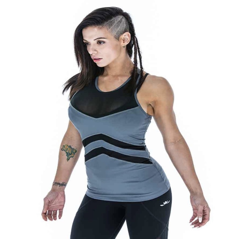 Iron lily compression workout tank top